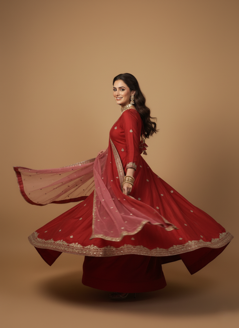 Premium Designer Embroidered Top Lehenga Set for Women