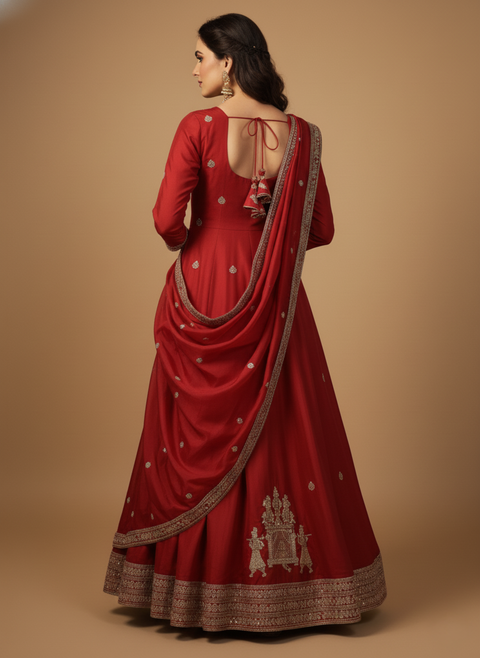 Premium Designer Embroidered Top Lehenga Set for Women